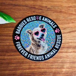Baddies Rescue Animals Glitter Sticker